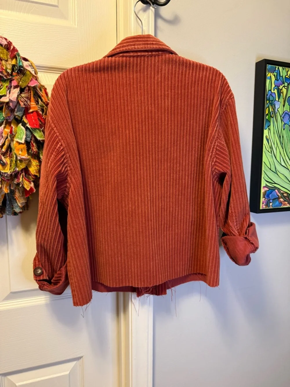 Liz Claiborne Rust Corduroy Button-Front Jacket - Picture 2 of 7